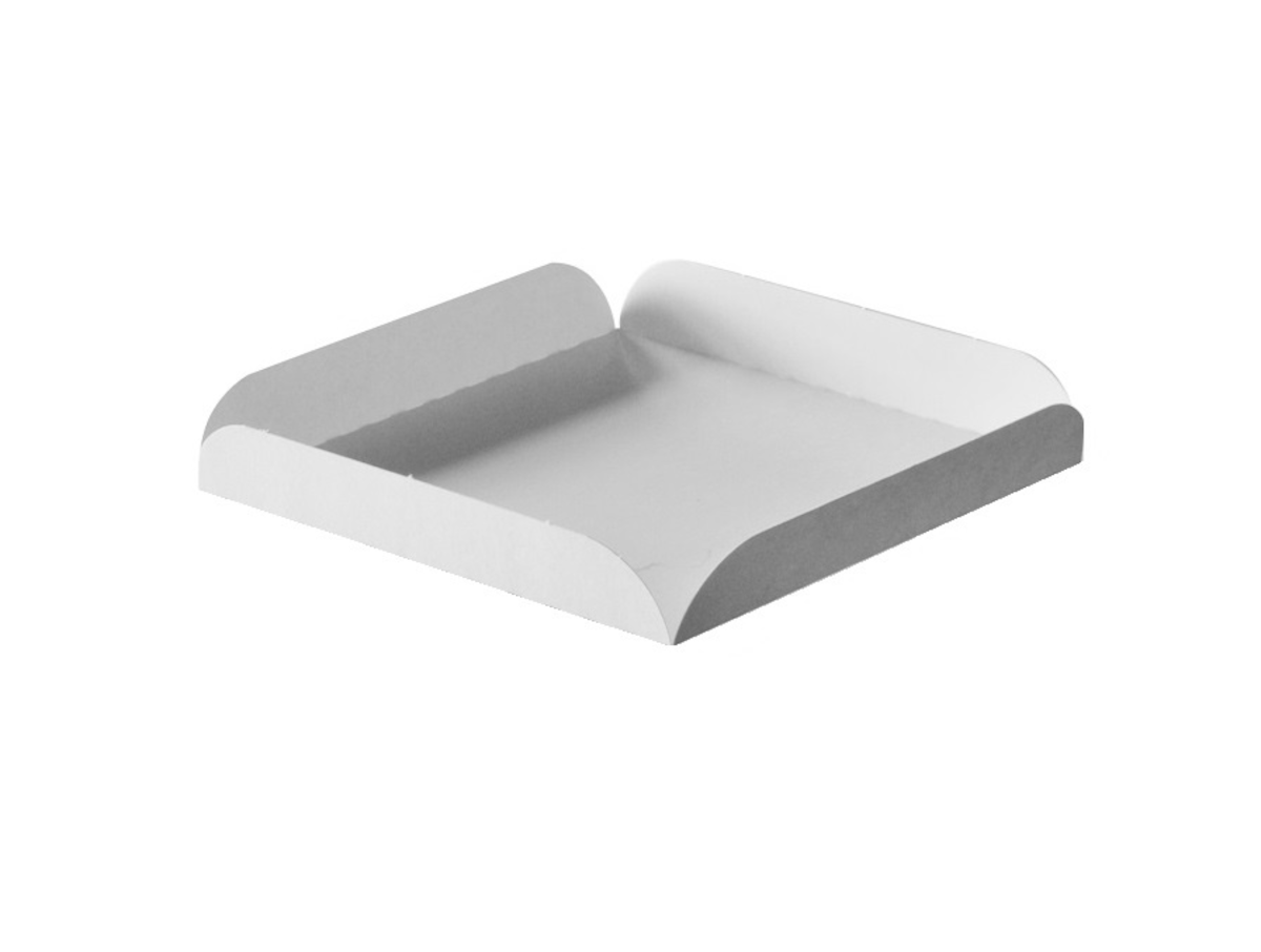 CARRÉ RAINÉ CARTON BLANC 15X15CM
