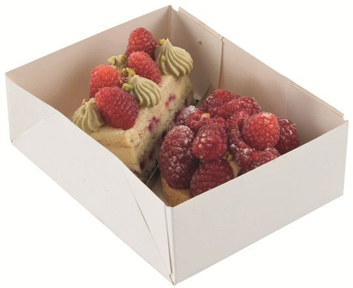 BOITE PÂTISSIÈRE CAISSETTE CARTON BLANC 18X12X5CM