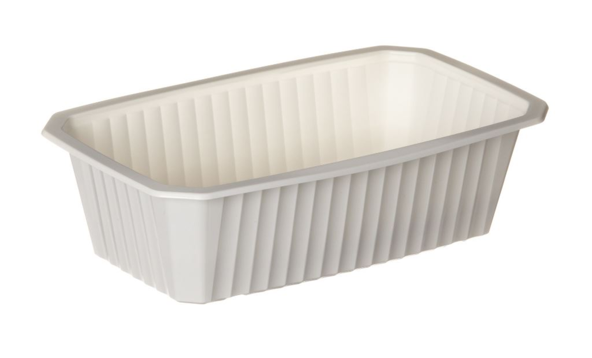 BARQUETTE PP THERMOFORMÉE BLANCHE GASTROPACK GN1/4 H75MM