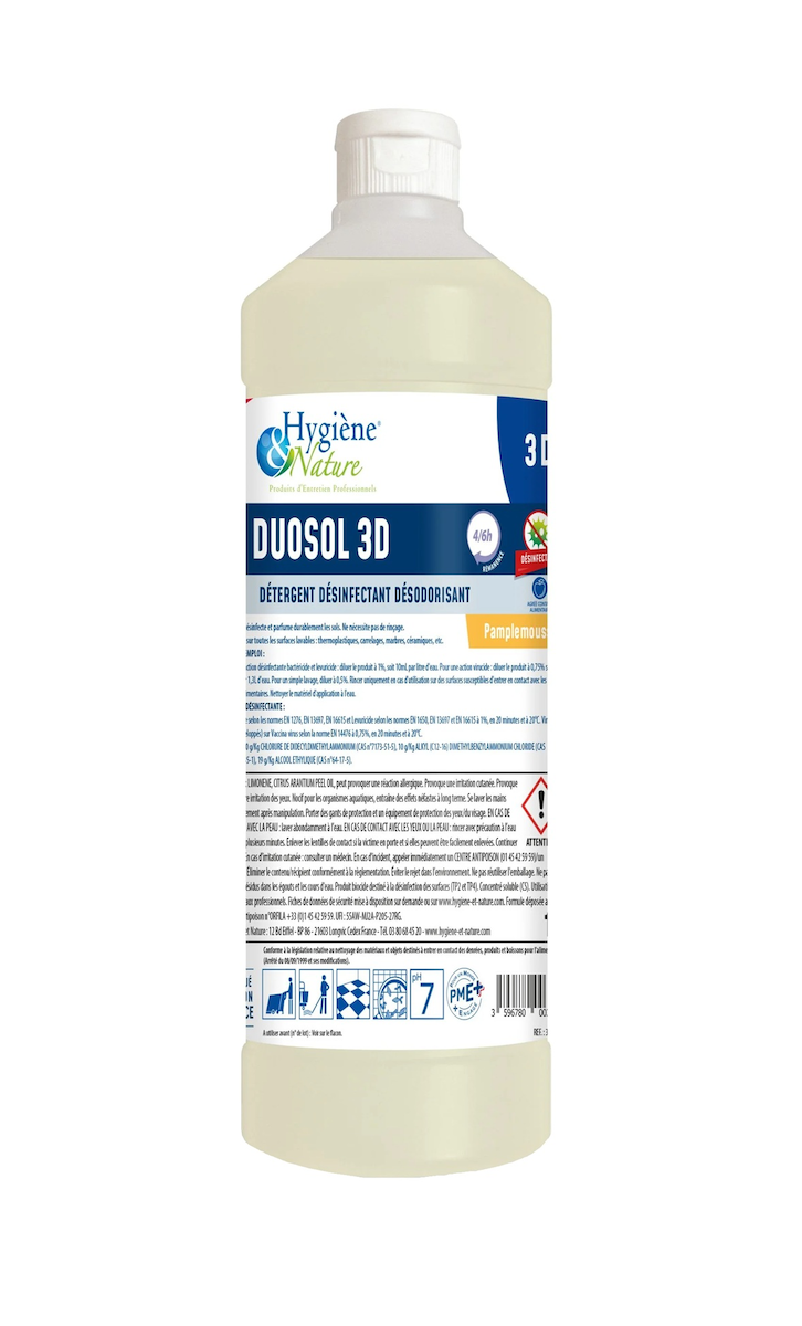 DÉTERGENT 3D DUOSOL PAMPLEMOUSSE