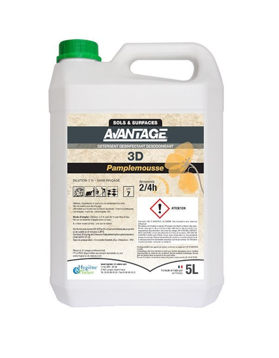 DÉTERGENT 3D AVANTAGE PAMPLEMOUSSE