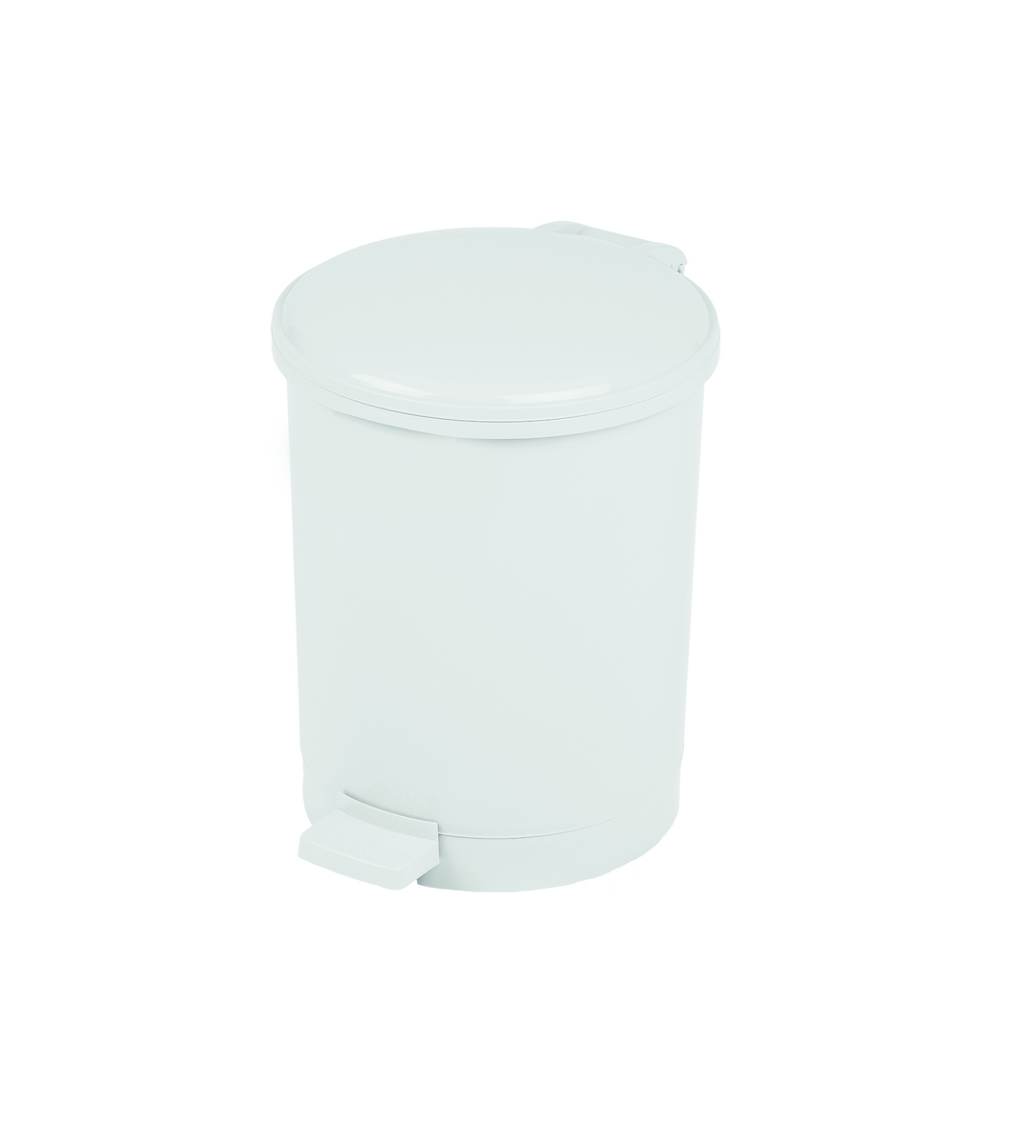 POUBELLE À PÉDALE PP BLANCHE 12L