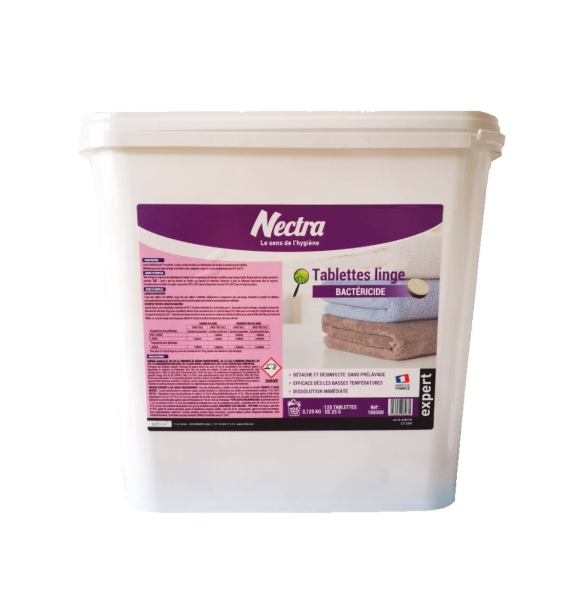 LESSIVE LINGE DOSE DÉSINFECTANTE BACTÉRICIDE