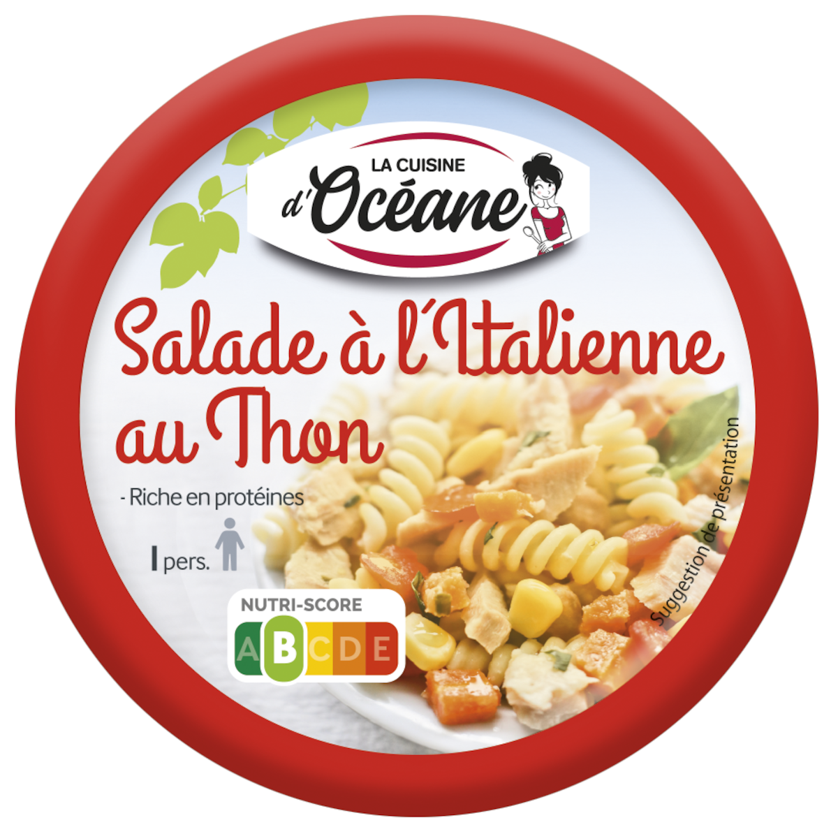 SALADE ITALIENNE AU THON - BOL METAL AVEC EASYPEEL DE 220G