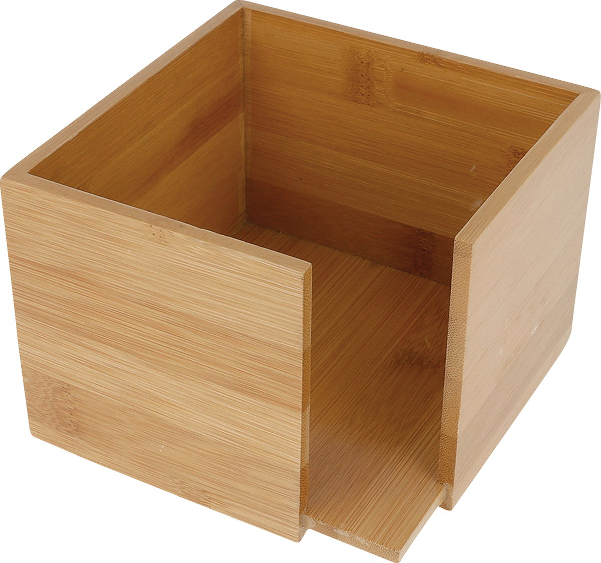 DISTRIBUTEUR SERVIETTES BAMBOU NATUREL  13.5X13.5X10CM