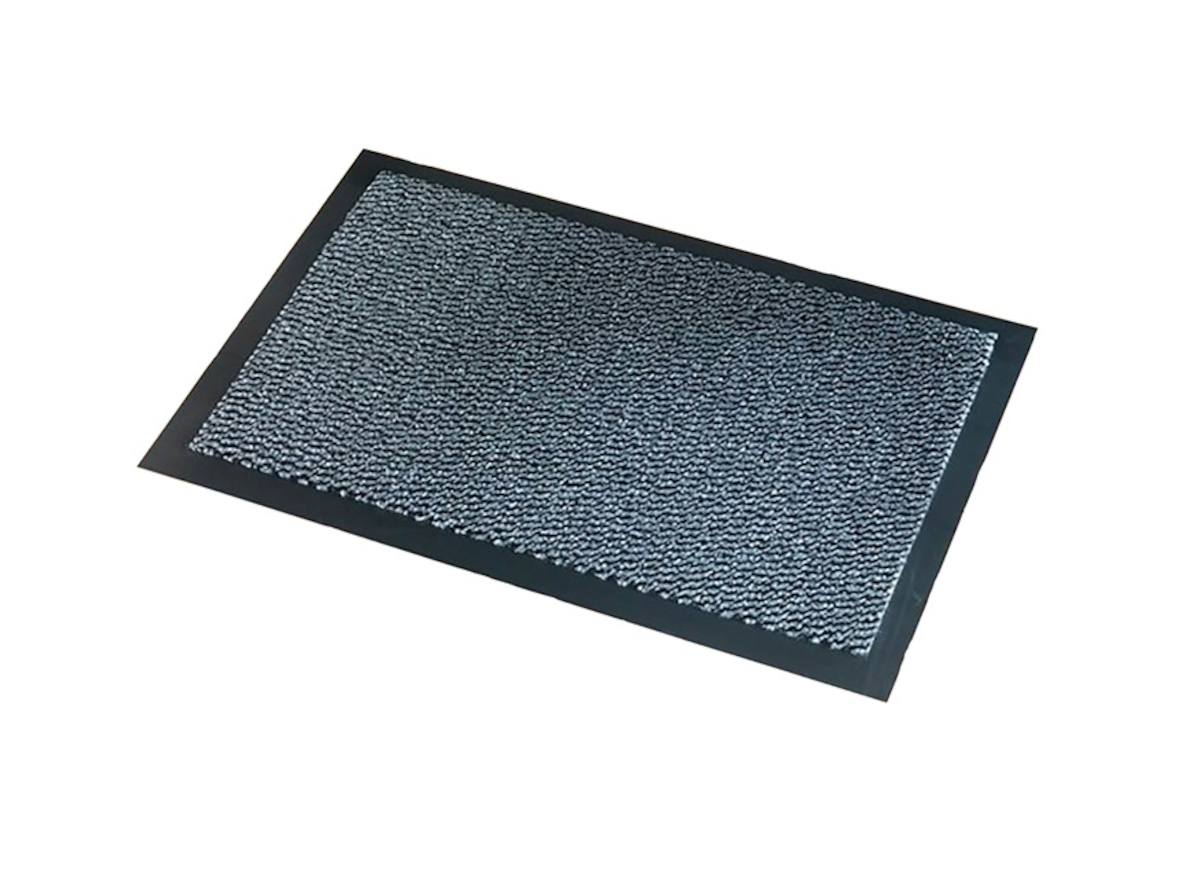 TAPIS ANTI POUSSIÈRES POLYPROPYLÈNE GRIS 90X150CM
