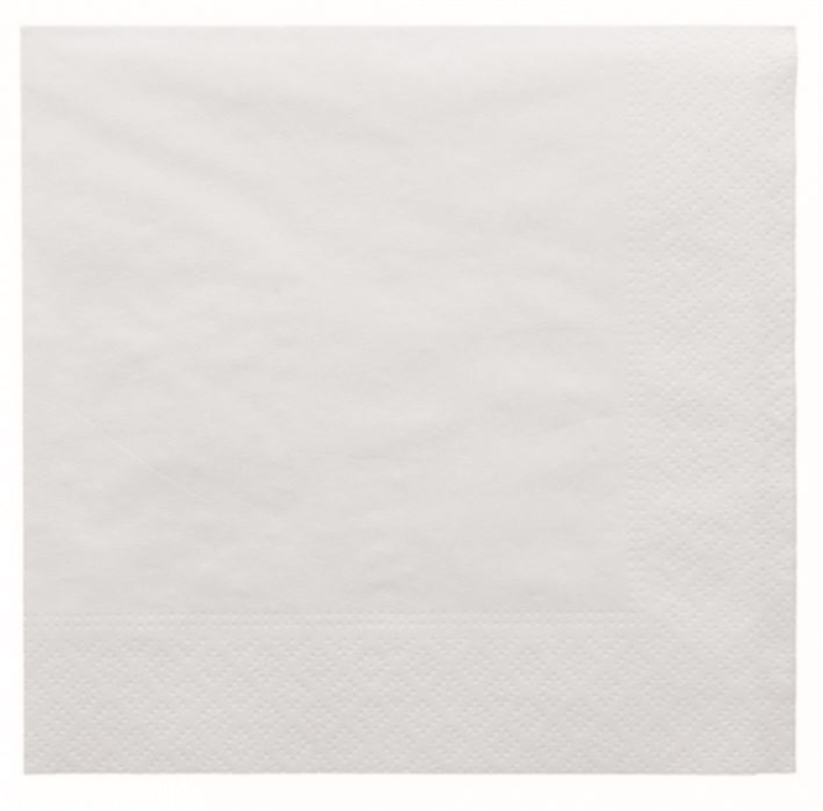 SERVIETTE OUATE 2 PLIS 33X33CM BLANCHE
