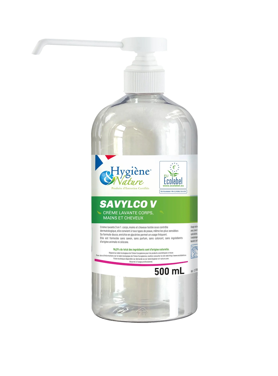 CRÈME LAVANTE MAINS CORPS & CHEVEUX SAVYLCO V