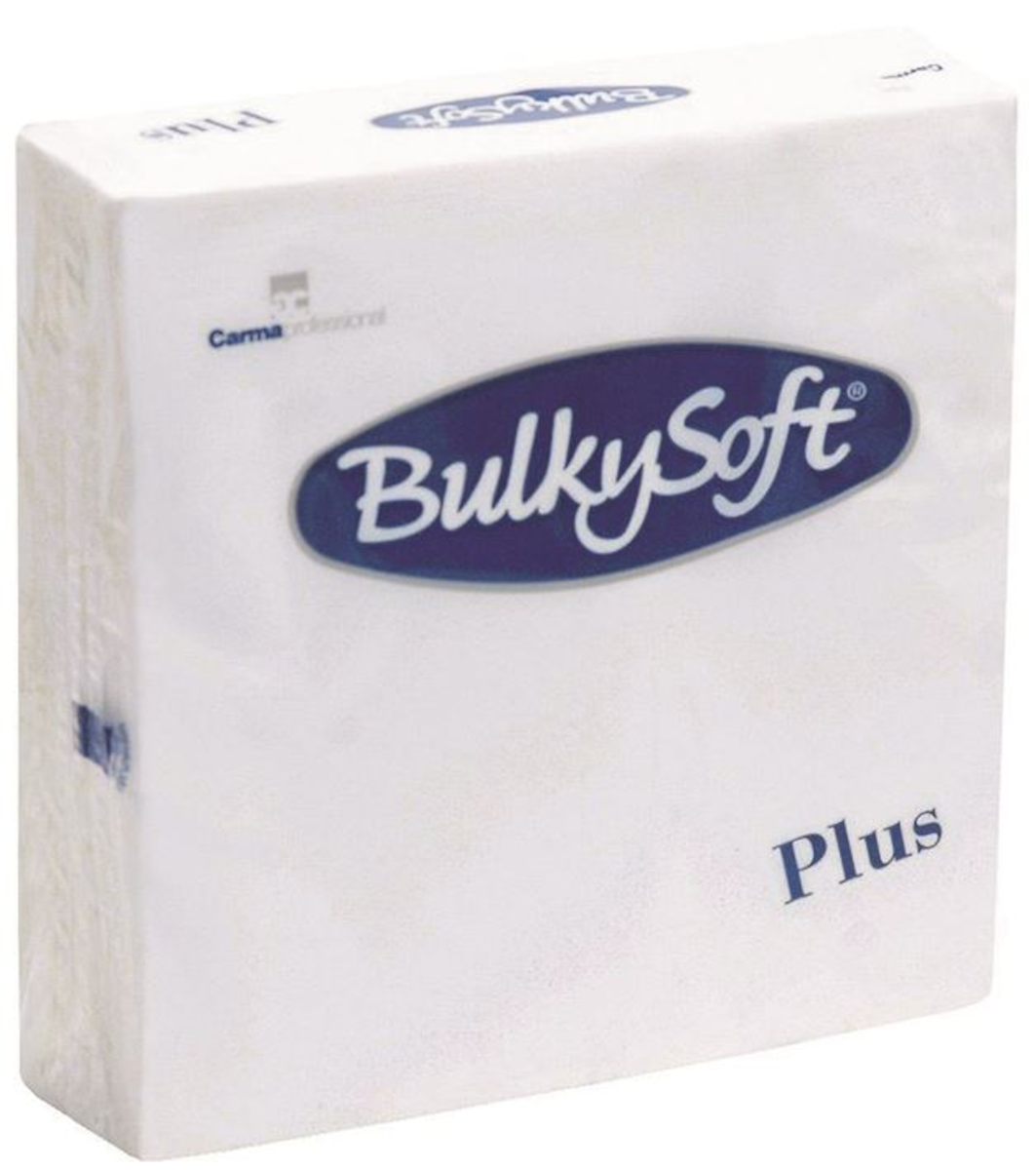 SERVIETTE OUATE DOUBLE POINT 40X40CM BLANCHE
