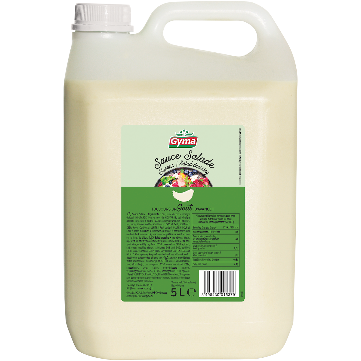 SAUCE SALADE BIDON DE 5 LITRES