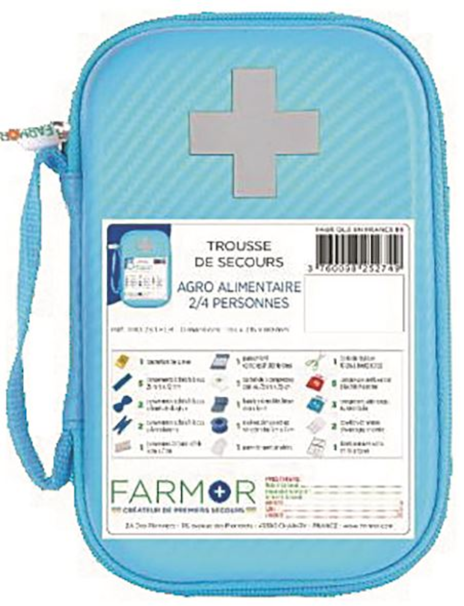 TROUSSE DE SECOURS TYPE AGRO ALIMENTAIRE