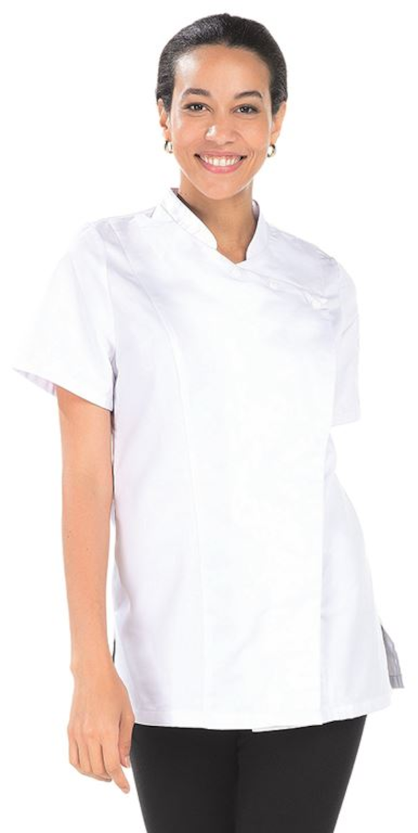 VESTE CUISINE FEMME POLYCOTON MANCHES COURTES JULIANA