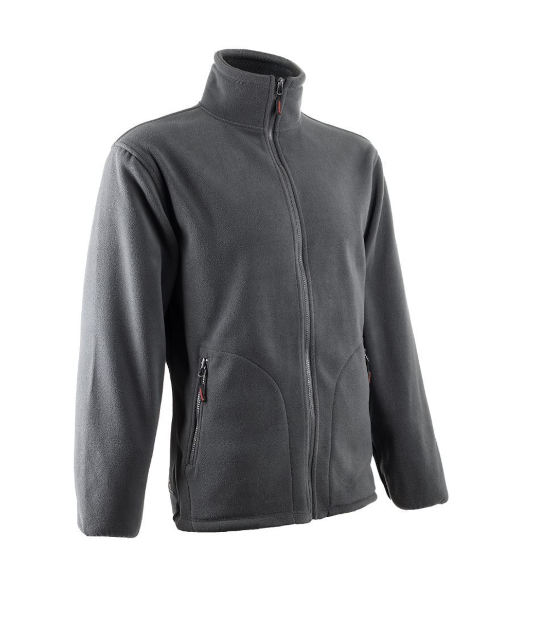 VESTE POLAIRE COL MONTANT GRISE