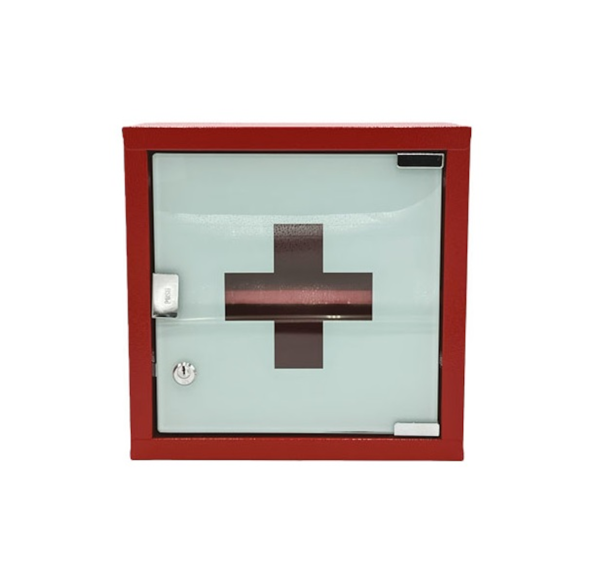ARMOIRE À PHARMACIE MÉTAL ROUGE 1 PORTE