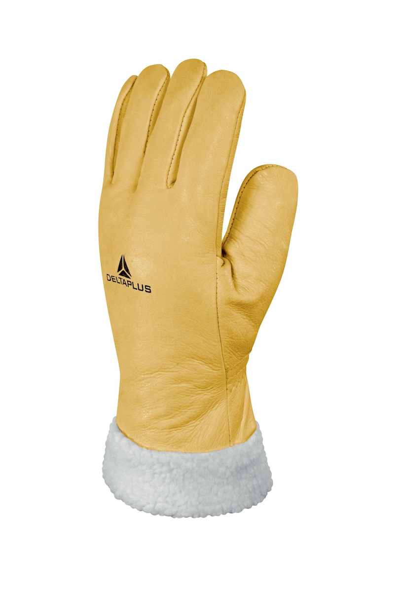 GANT DE FROID CUIR FOURRURE SYNTHÉTIQUE 30CM T.10