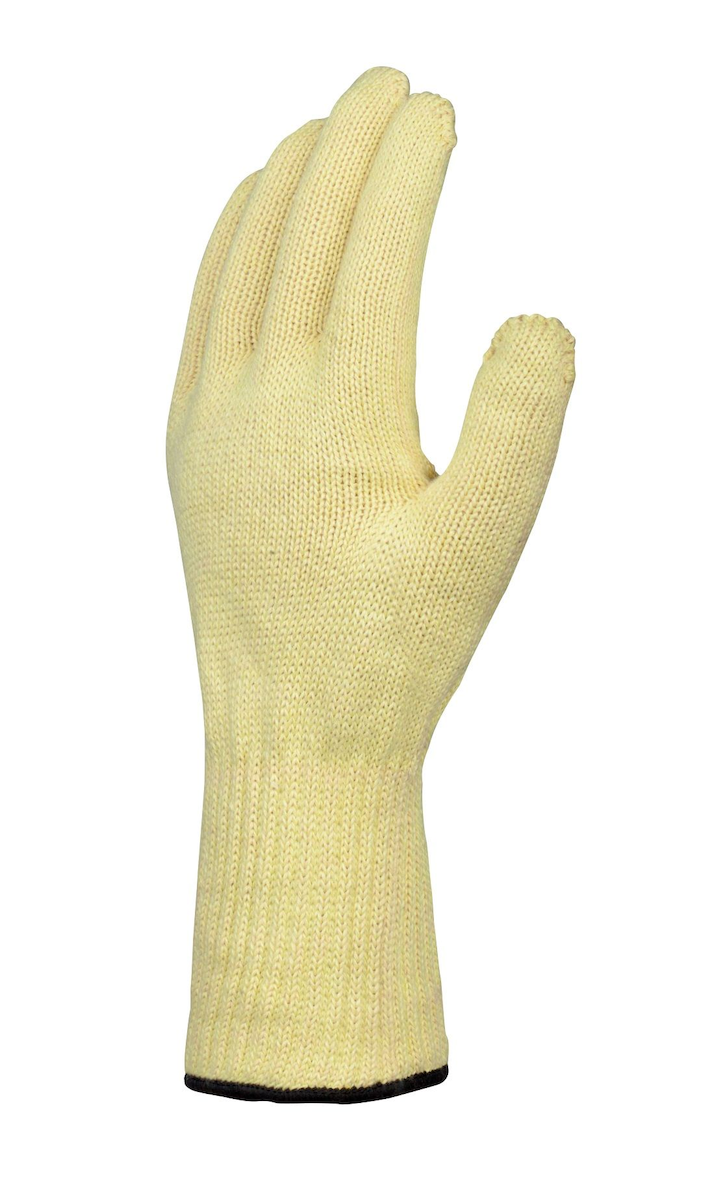 GANT ANTI-CHALEUR ET ANTICOUPURES COTON/KEVLAR JAUNE MAX 250°C T.U