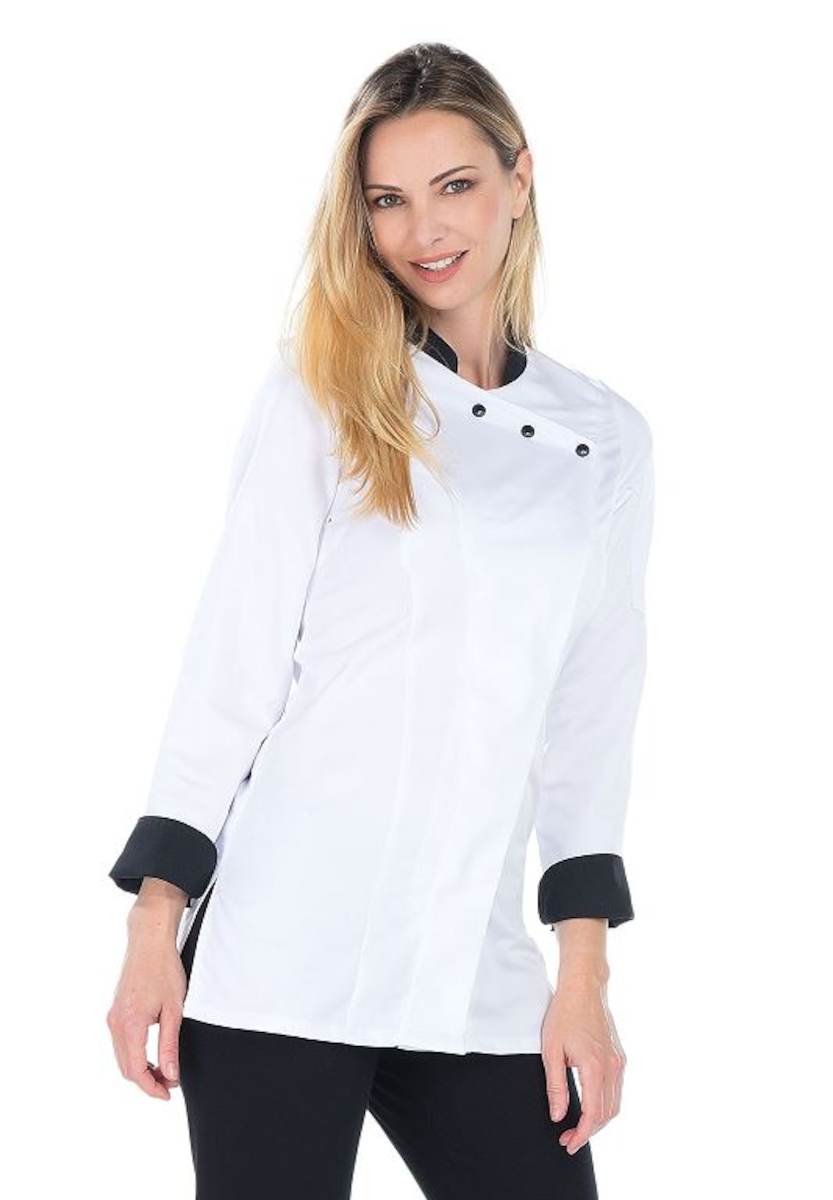 VESTE DE CUISINE POLYCOTON MANCHES LONGUES JULIENNE