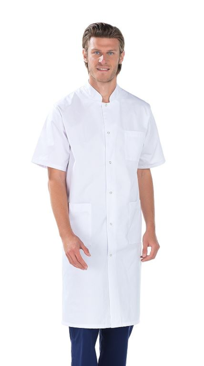 BLOUSE POLYCOTON MANCHES COURTES BLANCHE XAVIER
