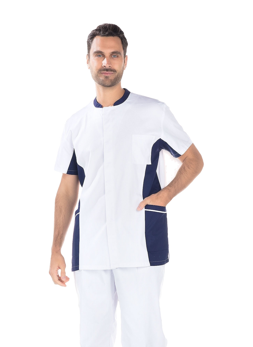 TUNIQUE HOMME POLYCOTON MANCHES COURTES TIMÉO