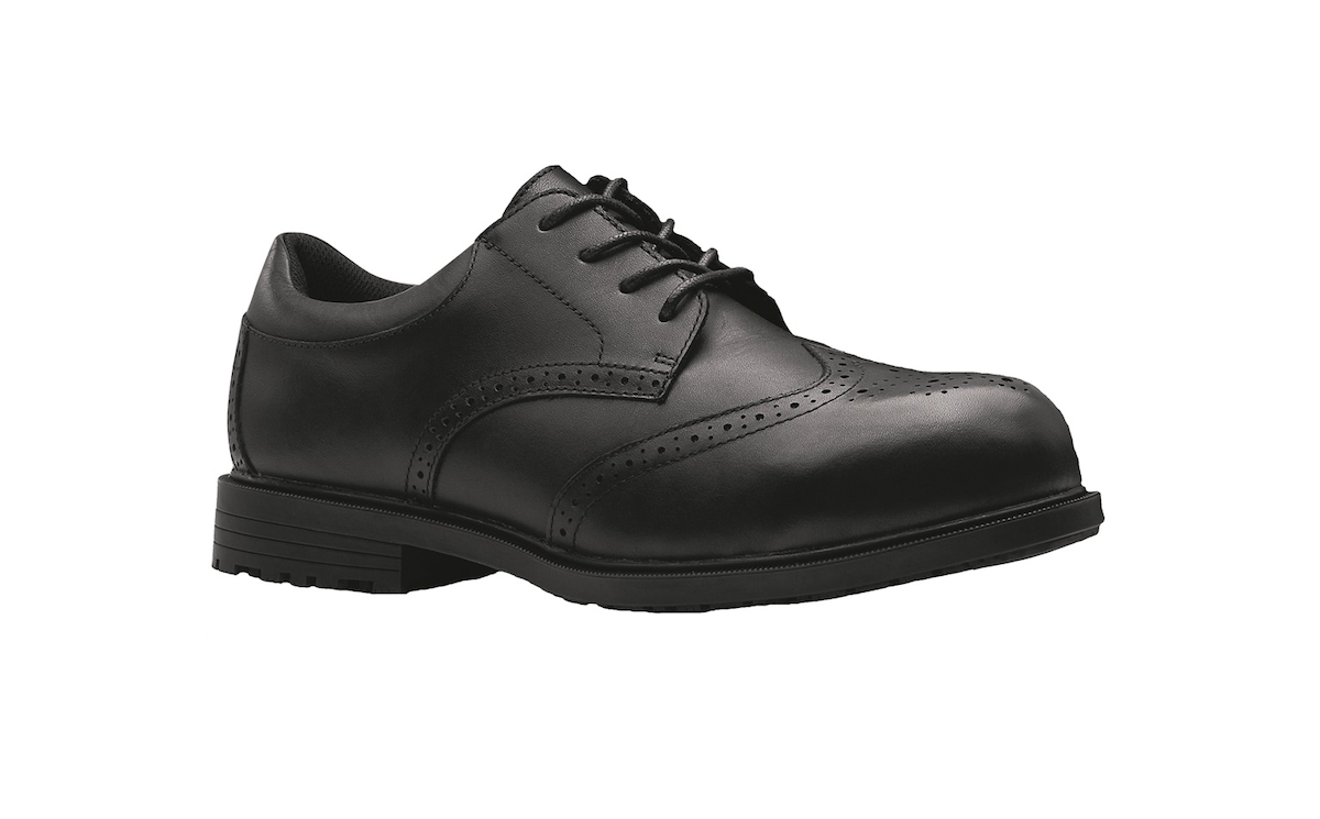 CHAUSSURE DE SÉCURITÉ CUIR NOIR EXECUTIVE WING TIP S2 FO SR T.38/47