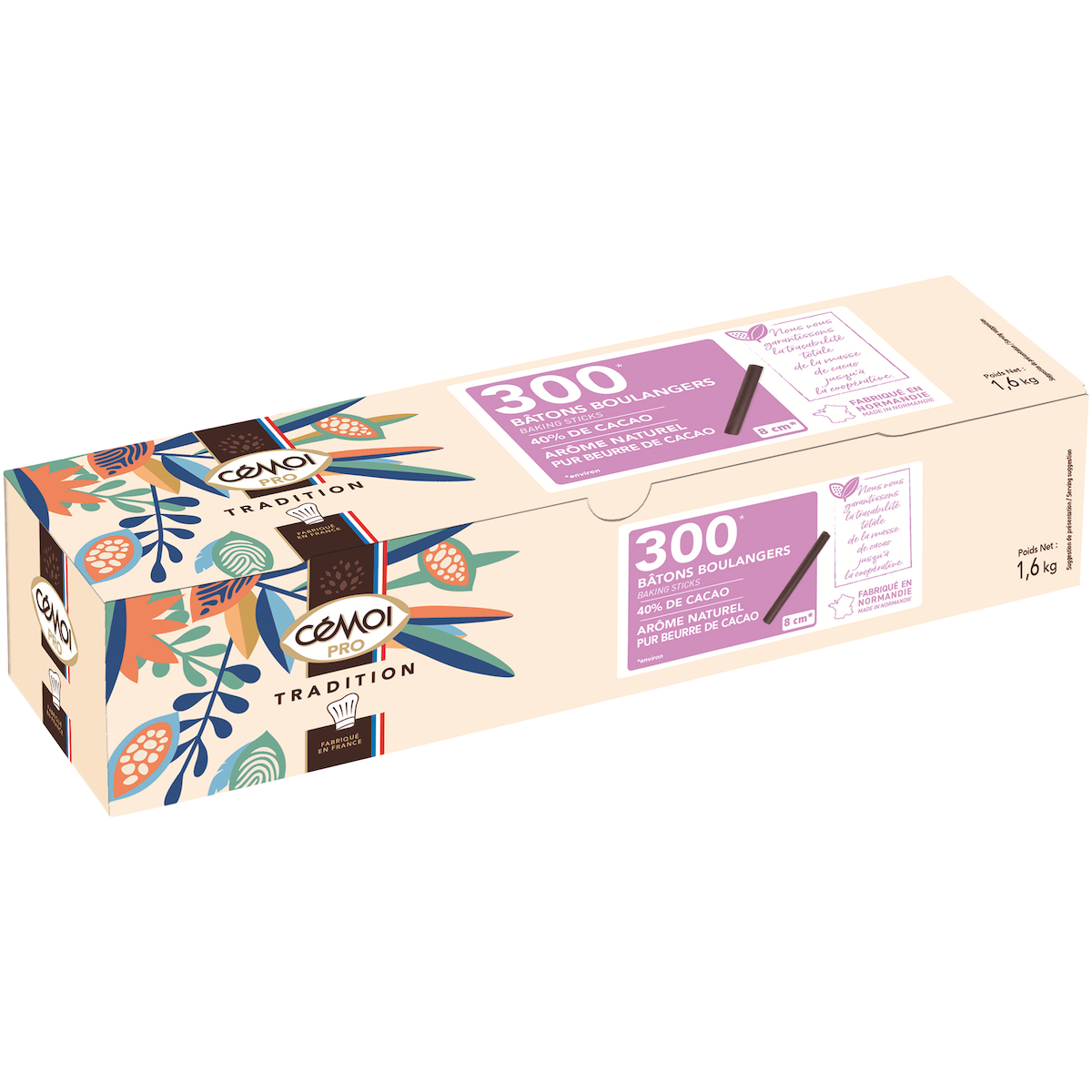 BATONS 40% BOULANGERS COURTS TYPE 300 BTE 1,6KG