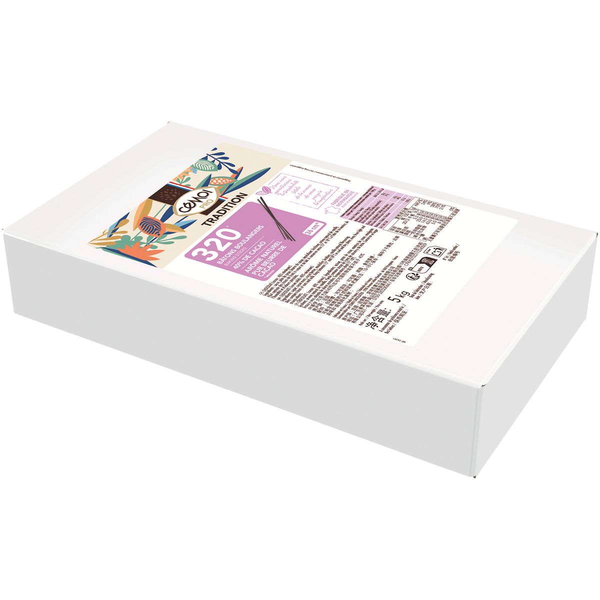 BATONS 40% BOULANGERS LONGS TYPE 300  BTE 5KG