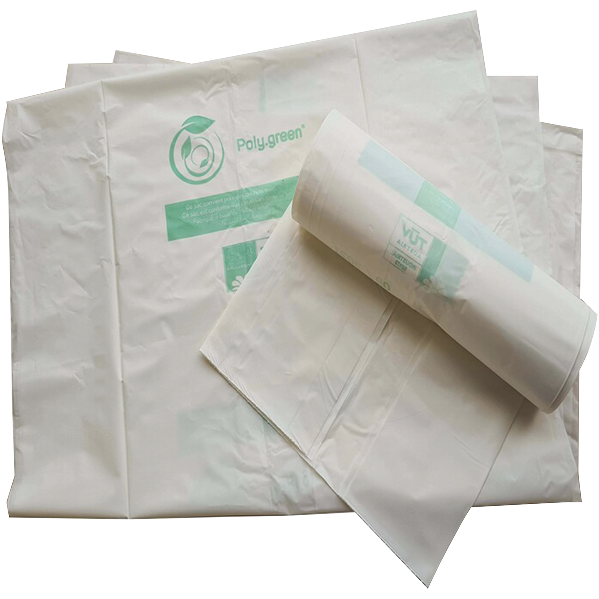 SAC A DÉCHETS 60L BLANC BIODÉGRADABLE