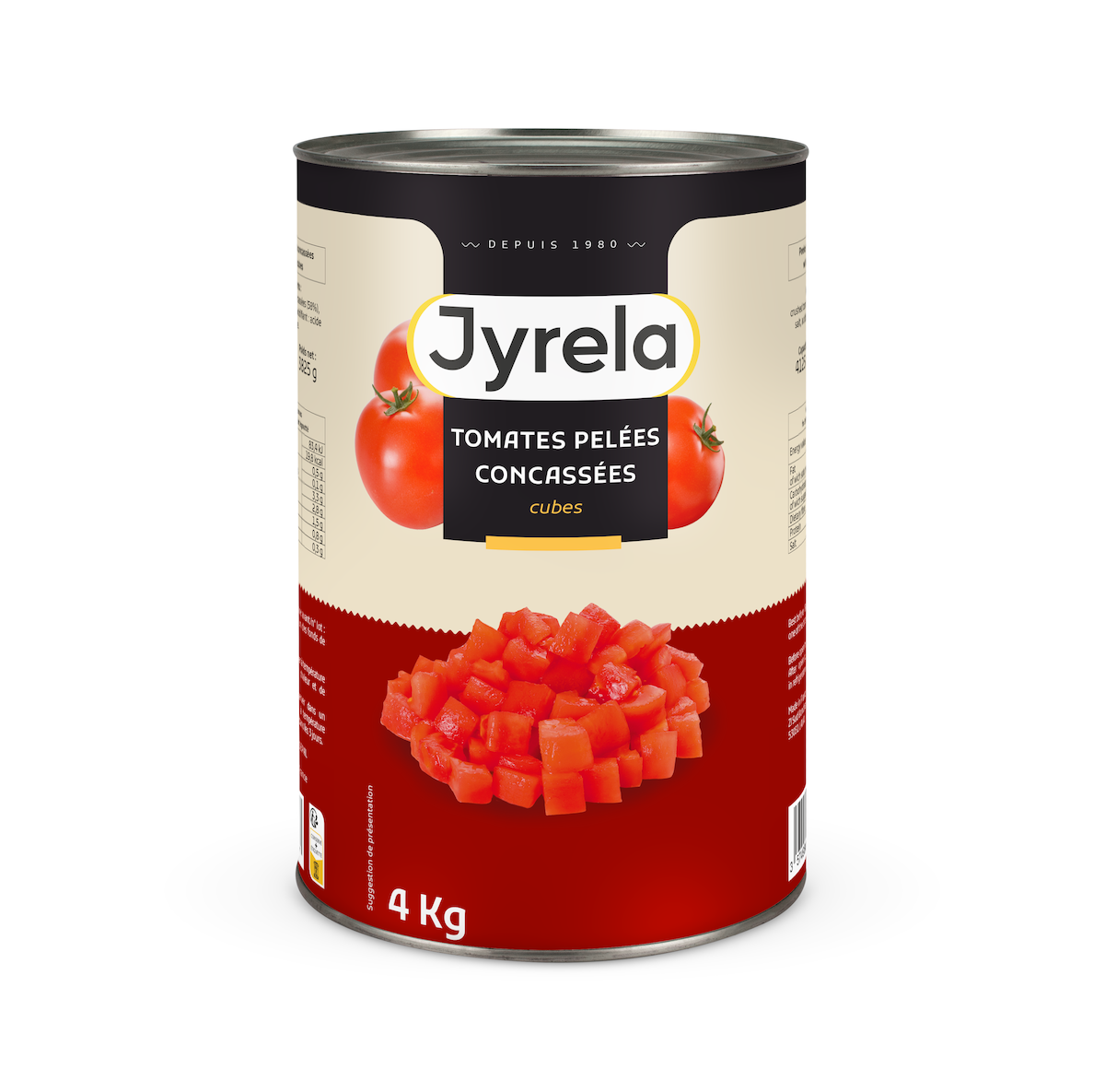 TOMATE PELEE CONCASSEE EN PULPE BOITE 5/1