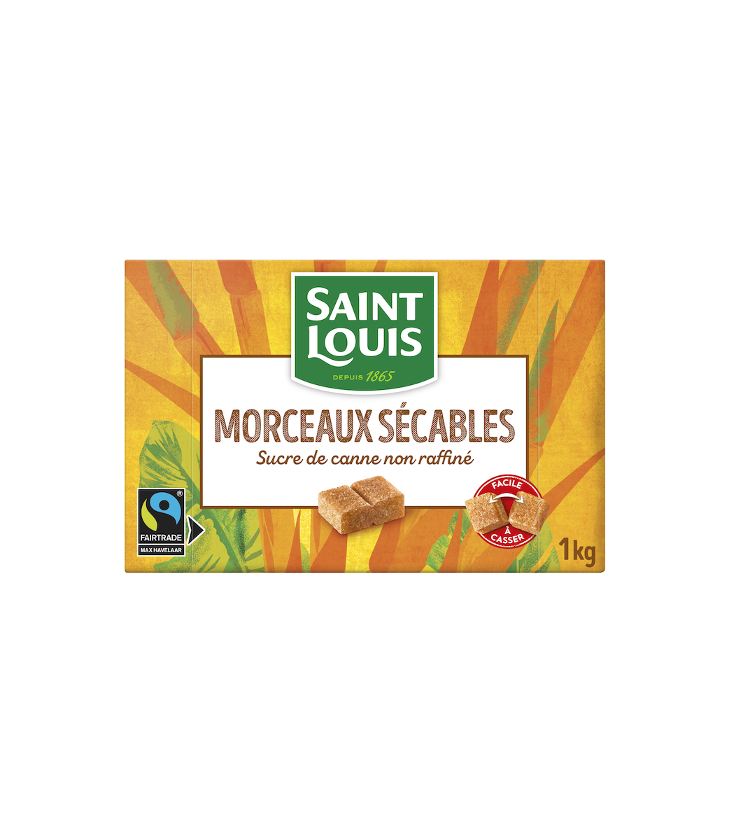 MORCEAUX SUCRE DE CANNE NON RAFFINE EQUITABLE 1KG