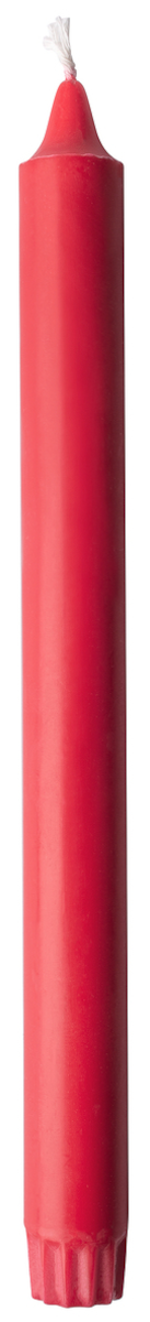 BOUGIE COURONNE 250MM 100% STEARINE ROUGE CARTON DE 48