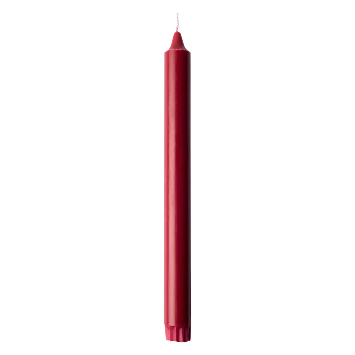 BOUGIE COURONNE 250MM 100% STEARINE BORDEAUX CARTON DE 48