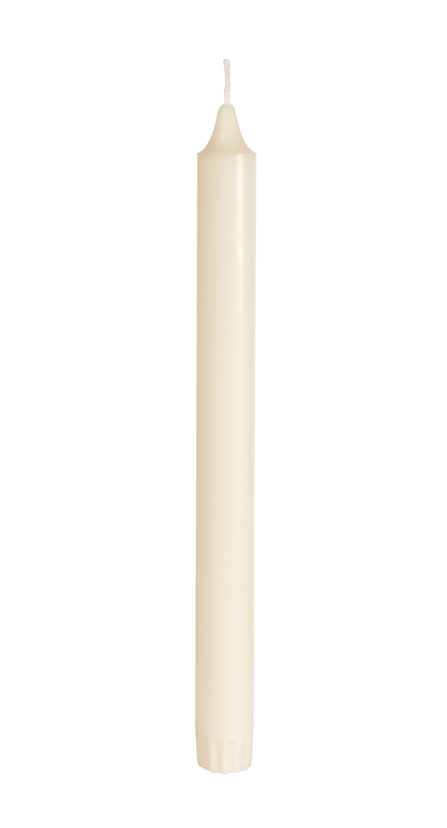 BOUGIE COURONNE 250MM 100% STEARINE CREME CARTON DE 48