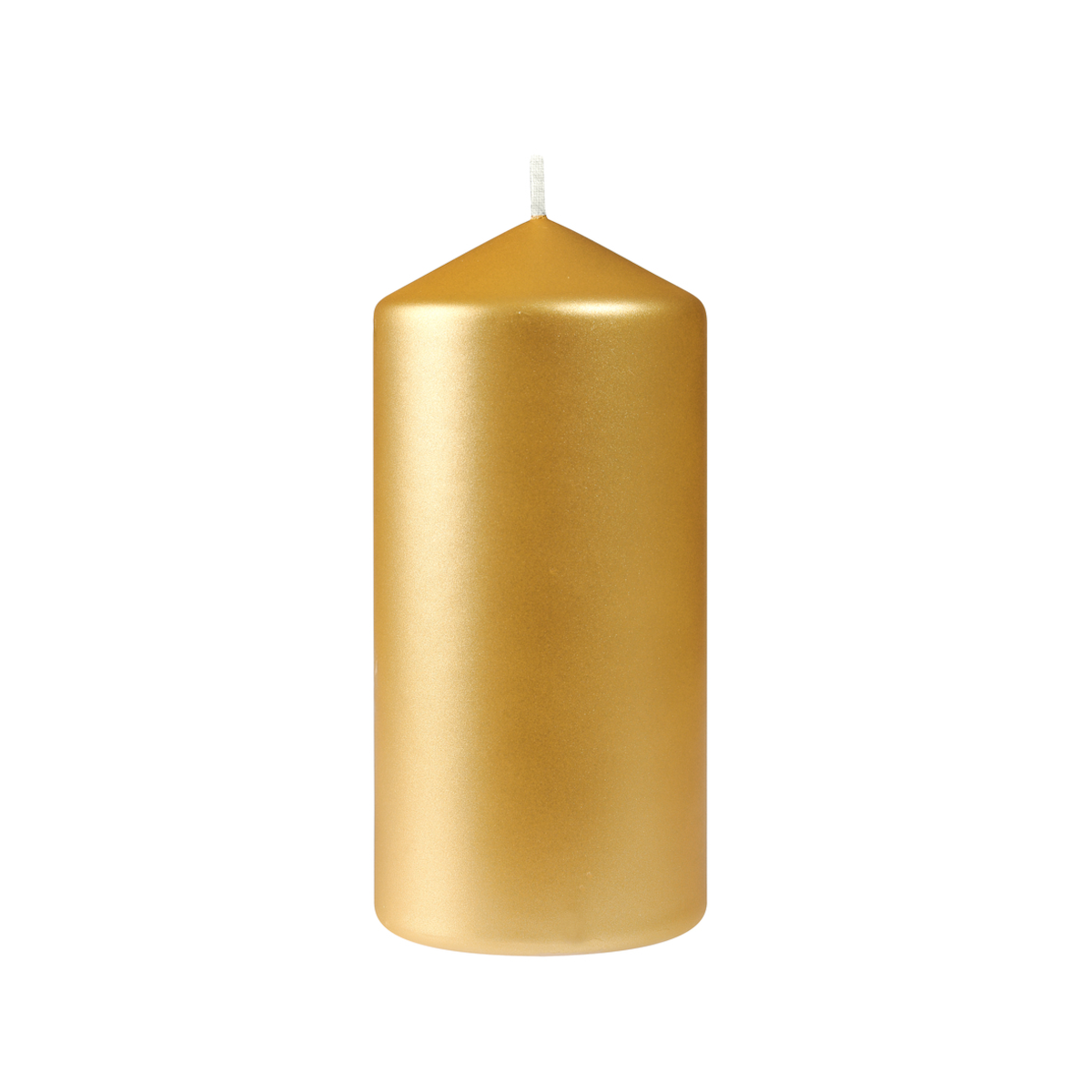 BOUGIE CYLINDRE 150X70MM MATE OR CARTON DE 12