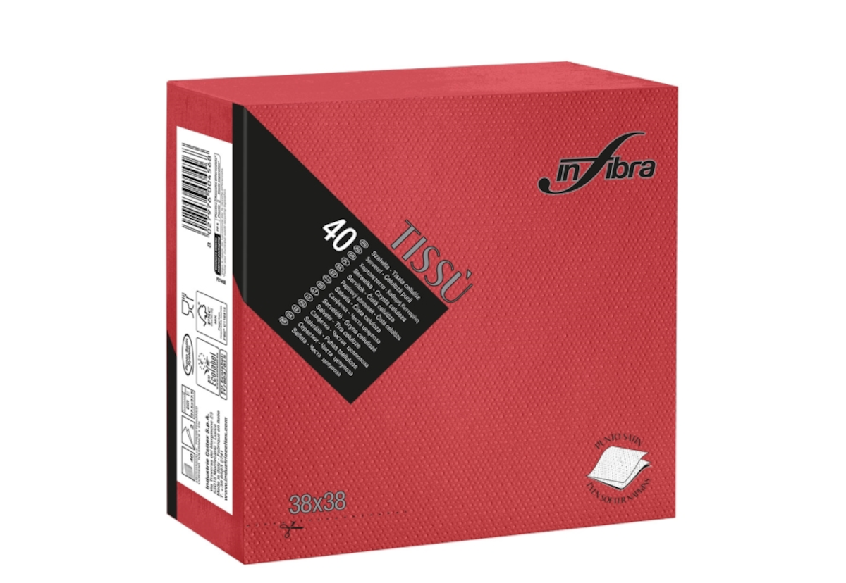 SERV 2POINT 38X38 ROUGE   C1440