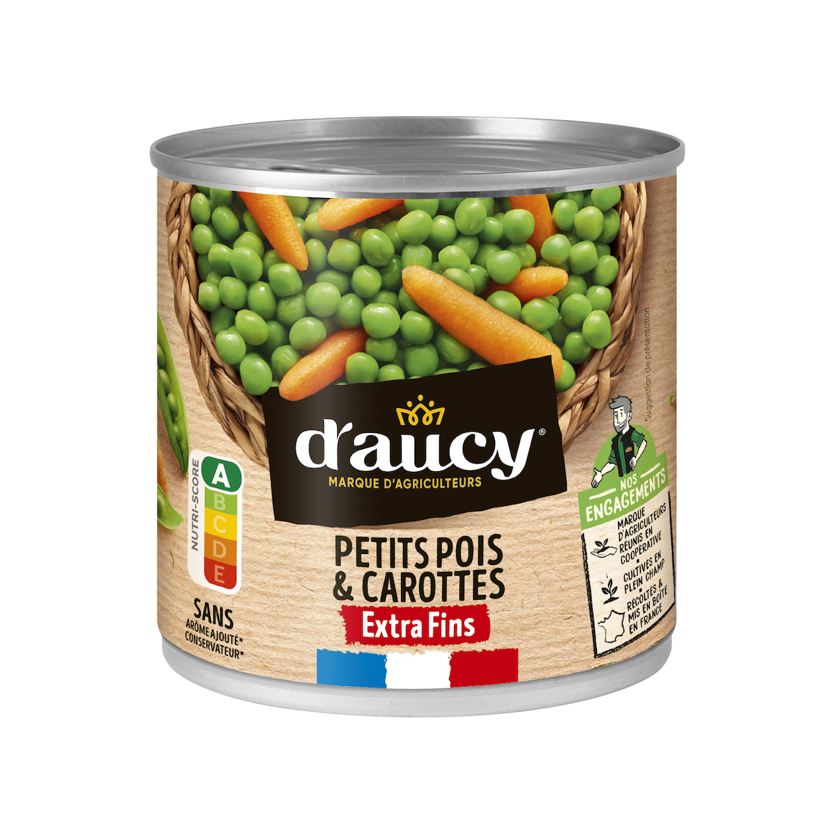 POIS EXTRA FINS CAROTTES 1/2