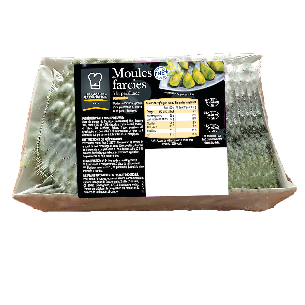 48 MOULES FARCIES 500G SURG