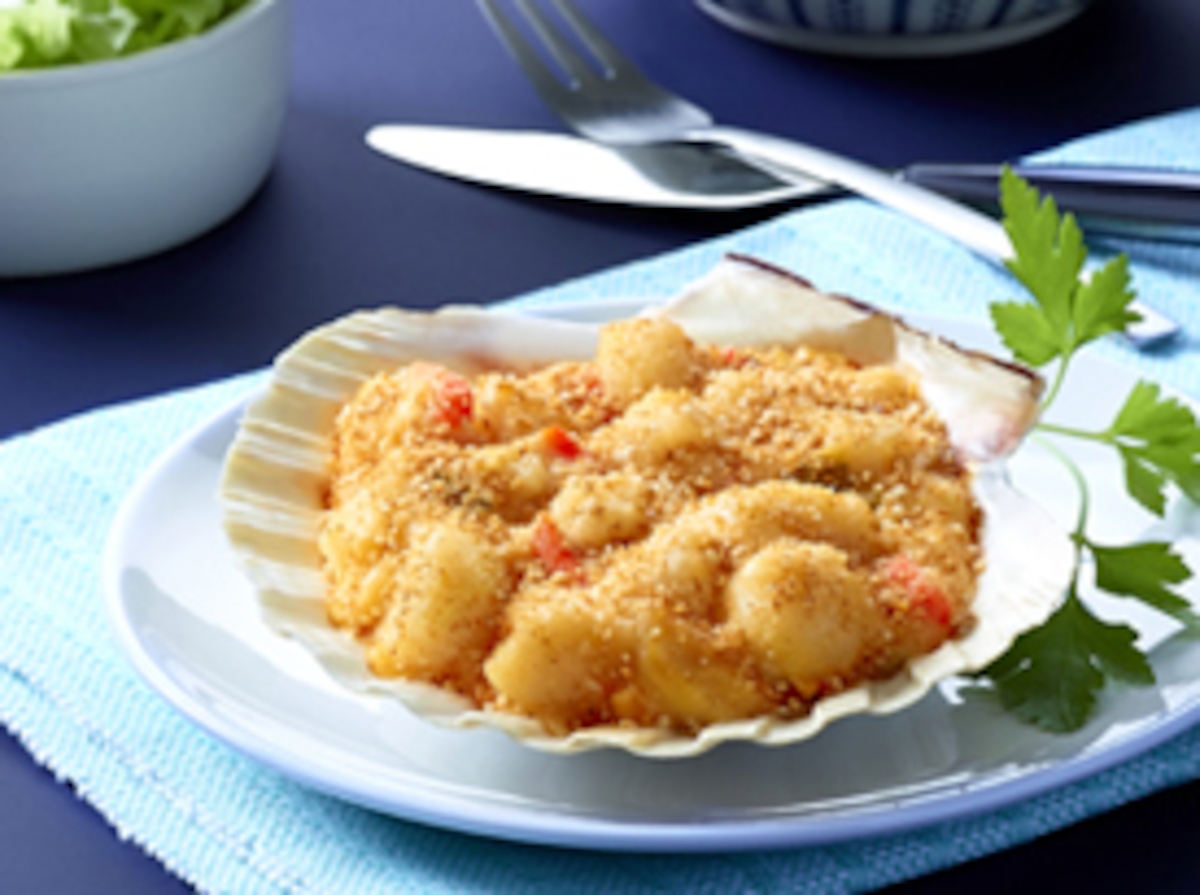 COQUILLE SAINT JACQUES À LA BRETONNE 50% DE NOIX 120G SURG
