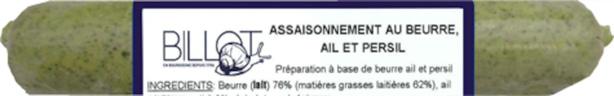 ASSAISONNEMENT AU BEURRE AIL ET PERSIL 250G FRAIS