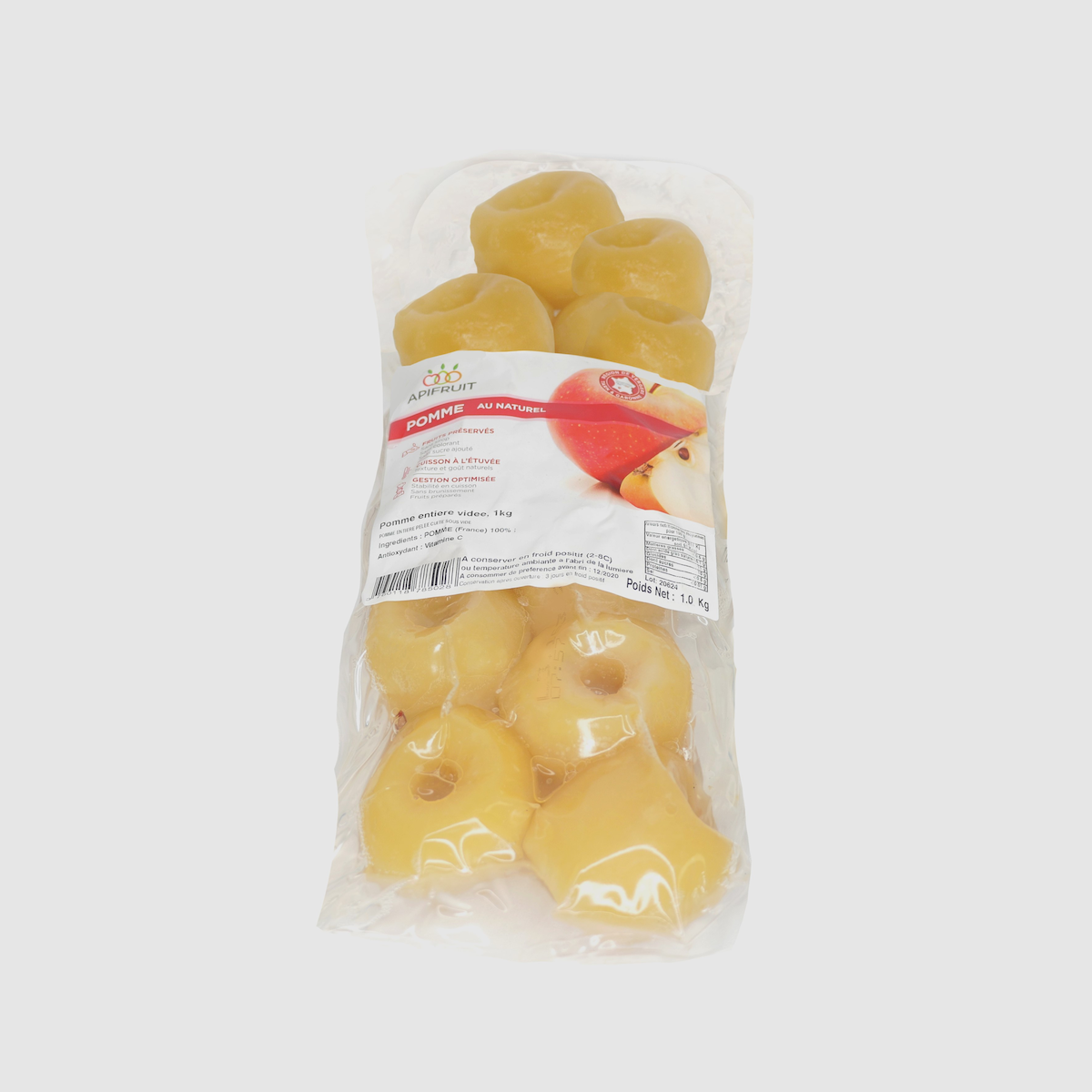 POMME HVE TYPE GOLDEN ENTIERE VIDEE 1KG FRAIS