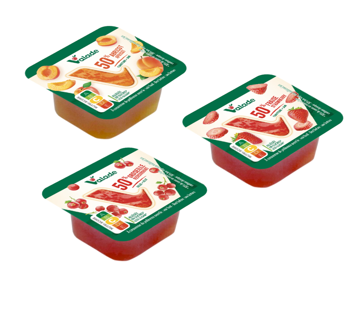 CONFITURE ASSORTI 3 PARFUMS ALL 20G X 120 VALADE