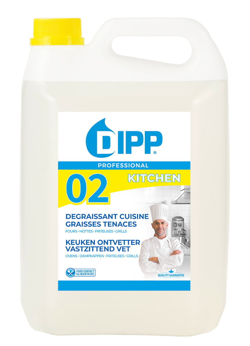DIPP N 02 - DEGRAISSANT CUISINE GRAISSES TENACES 5L