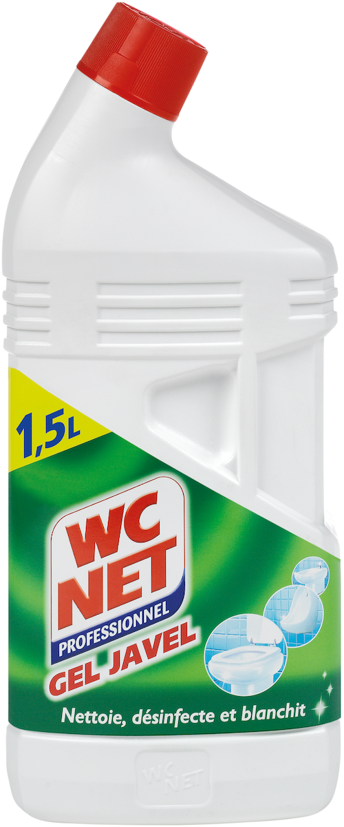 WC NET GEL JAVEL 1,5L FLACON COUDE CARTON DE 8