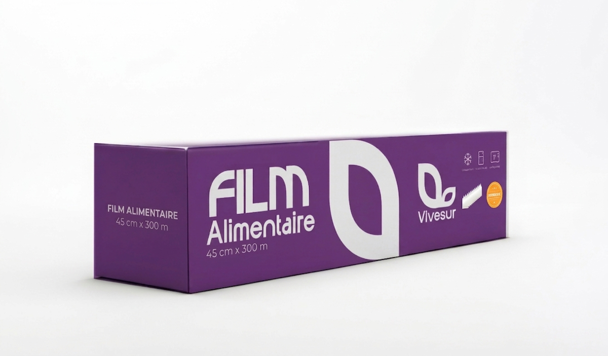 FILM ALIMENTAIRE BOITE DISTRIBUTRICE + LAME PLAST 300MX45CM