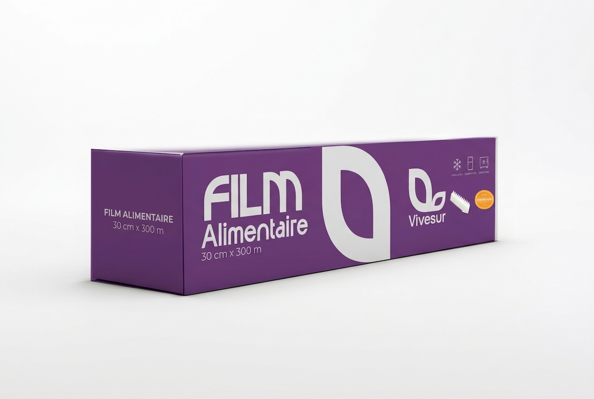 FILM ALIMENTAIRE BOITE DISTRIBUTRICE + LAME PLAST 300MX30CM