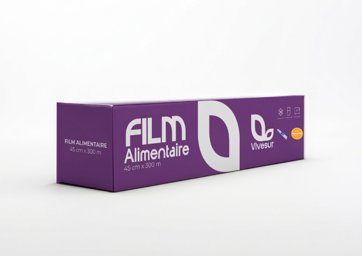 FILM ALIMENTAIRE BOITE DISTRIBUTRICE + ZIP CUT 300MX45CM