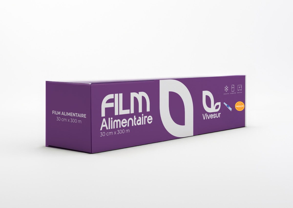 FILM ALIMENTAIRE BOITE DISTRIBUTRICE + ZIP CUT 300MX30CM