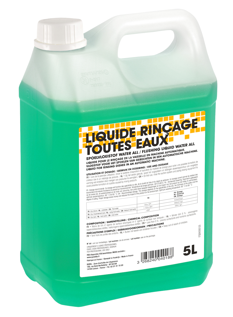 RINCAGE MACHINE TOUTES EAUX BIDON 5L