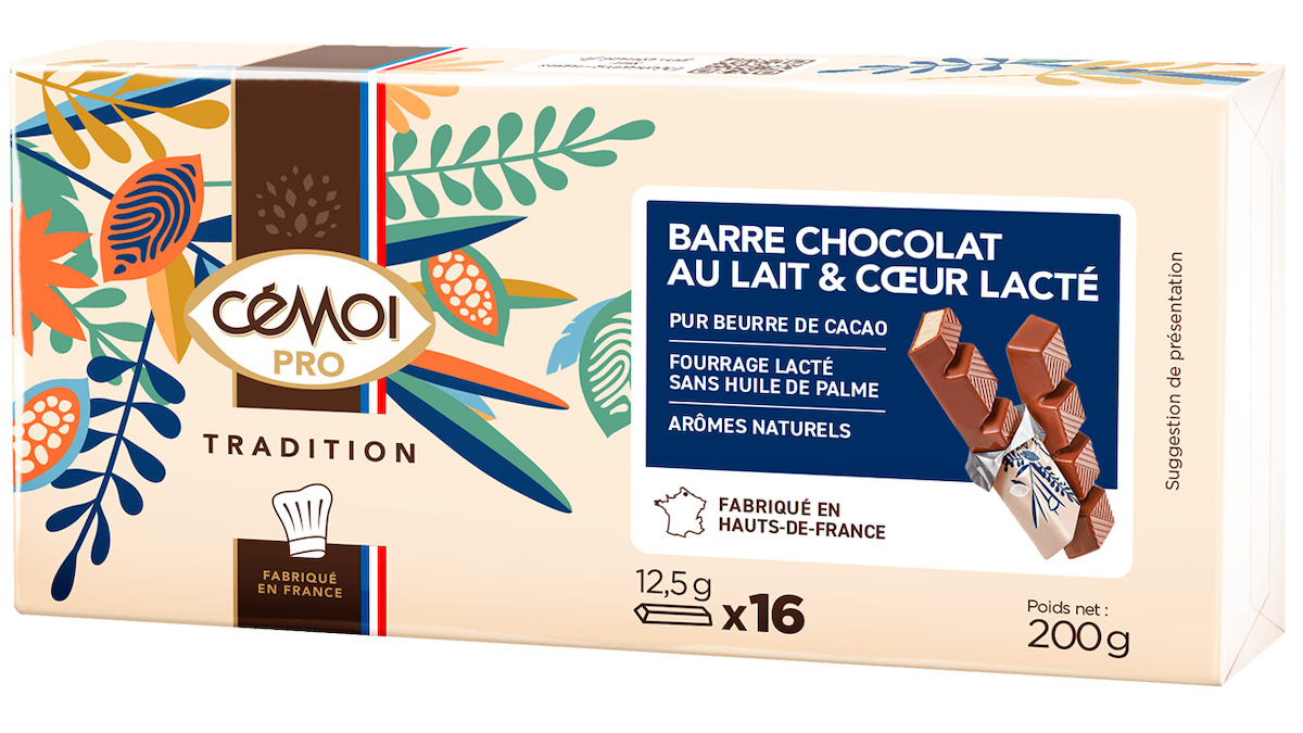 BARRES GOUTER LAIT ET C¿UR LACTE FLOWPACKEES SS HUILE DE PALME 12,5GX16